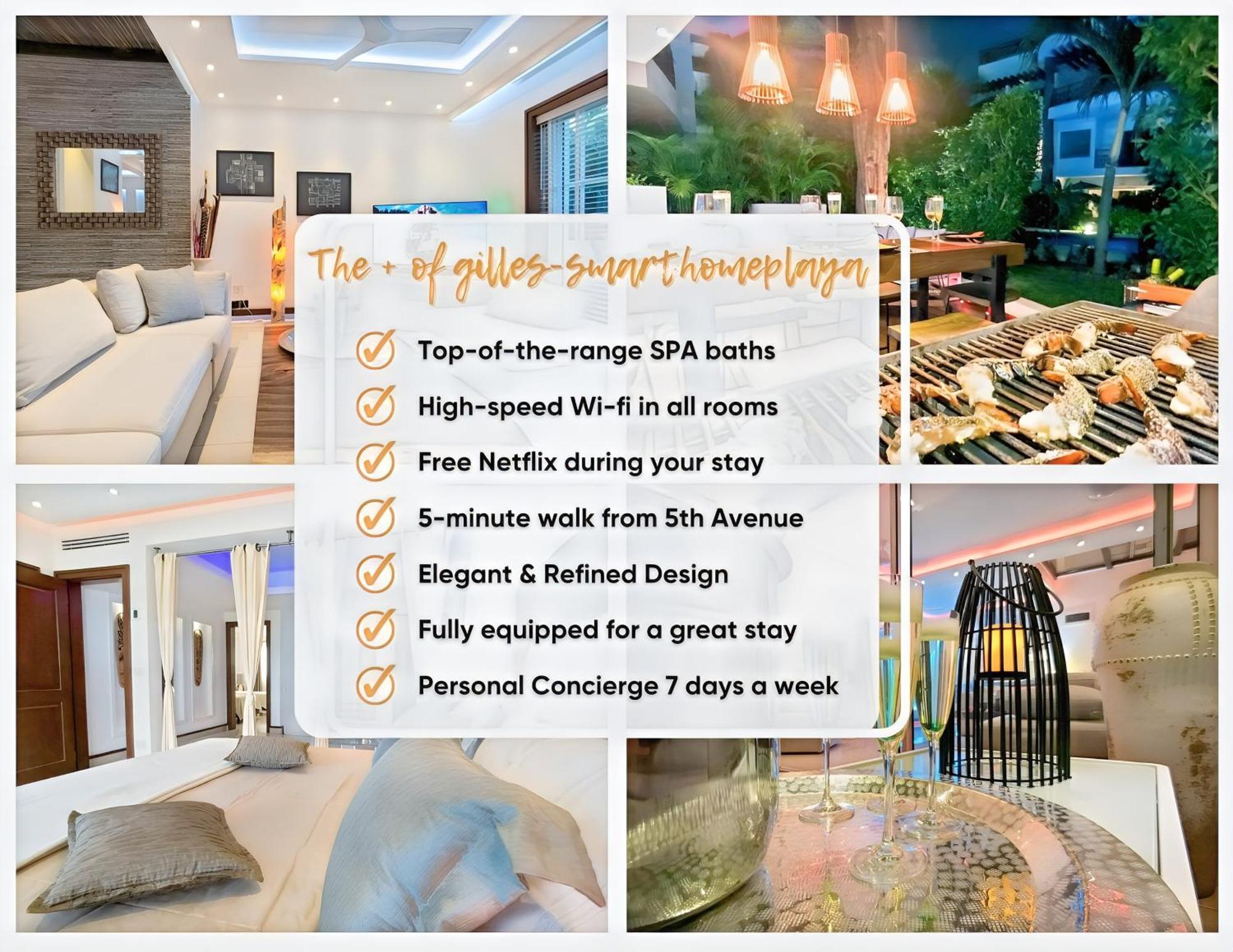 Luxury Duplex -4 Pers- 2Mn Beach&5Th Av, Pool, Gym Playa del Carmen Exterior photo